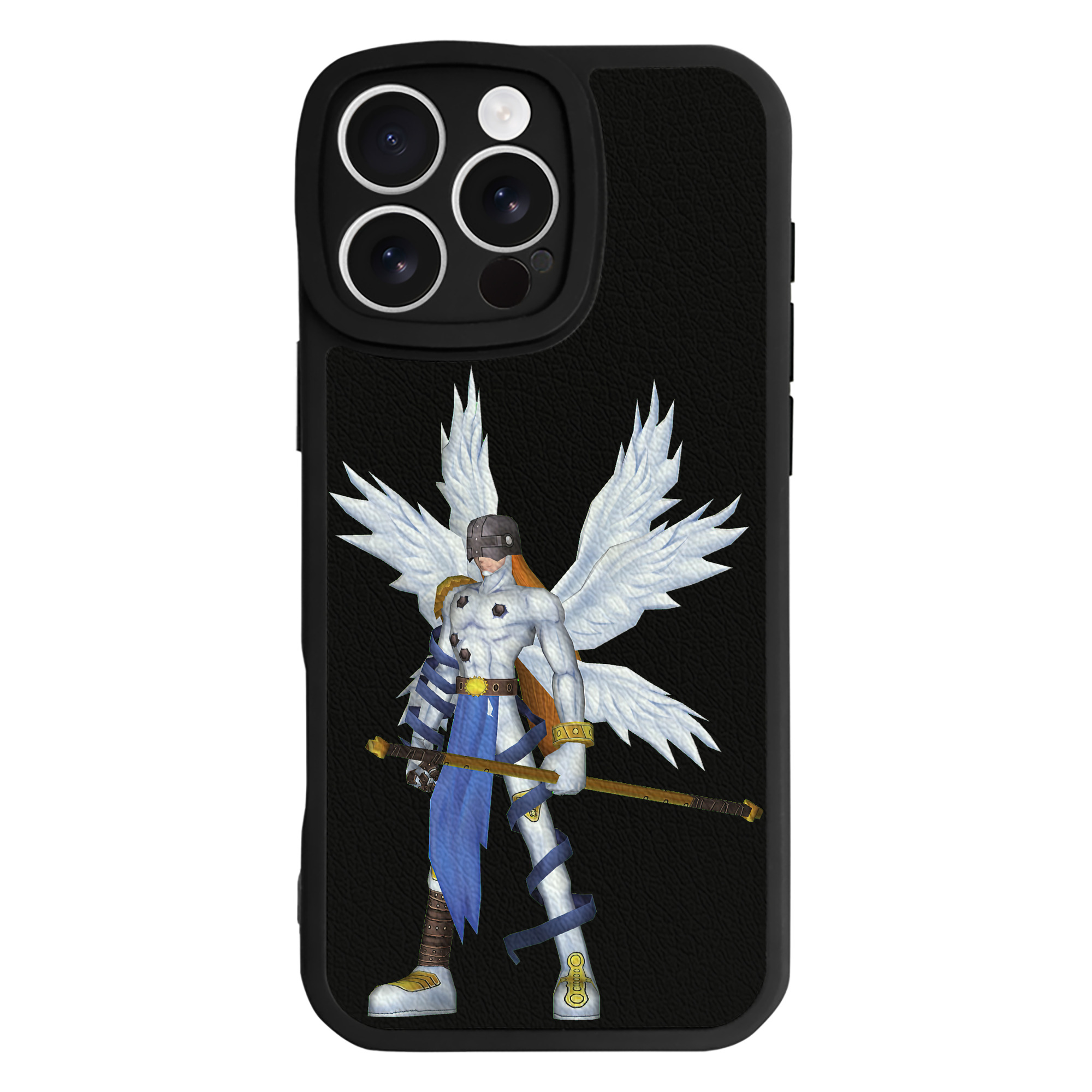 （画像用） Digimon デジタルモンスター/デジモン 【iPhone 16シリーズ対応】シリコンスマホケース（レザー調） 材質：シリコン